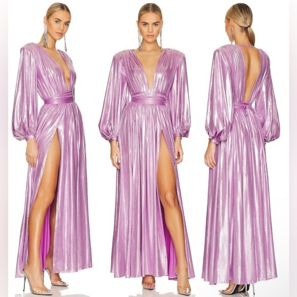 Bronx and Banco Dresses & Skirts - New! Bronx and Banco Zoe Lilac Metallic Maxi Gown💜 Purple/Pink 💜 Medium